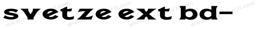 svetze ext bd字体转换